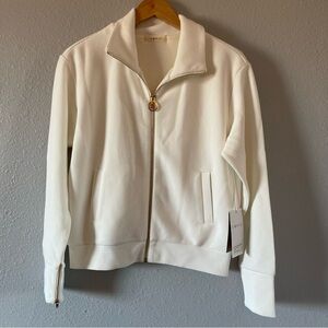 NWT Corio Bliss White Active Ribbed Haven Full Zip Jacket Womens Size XS X-Small